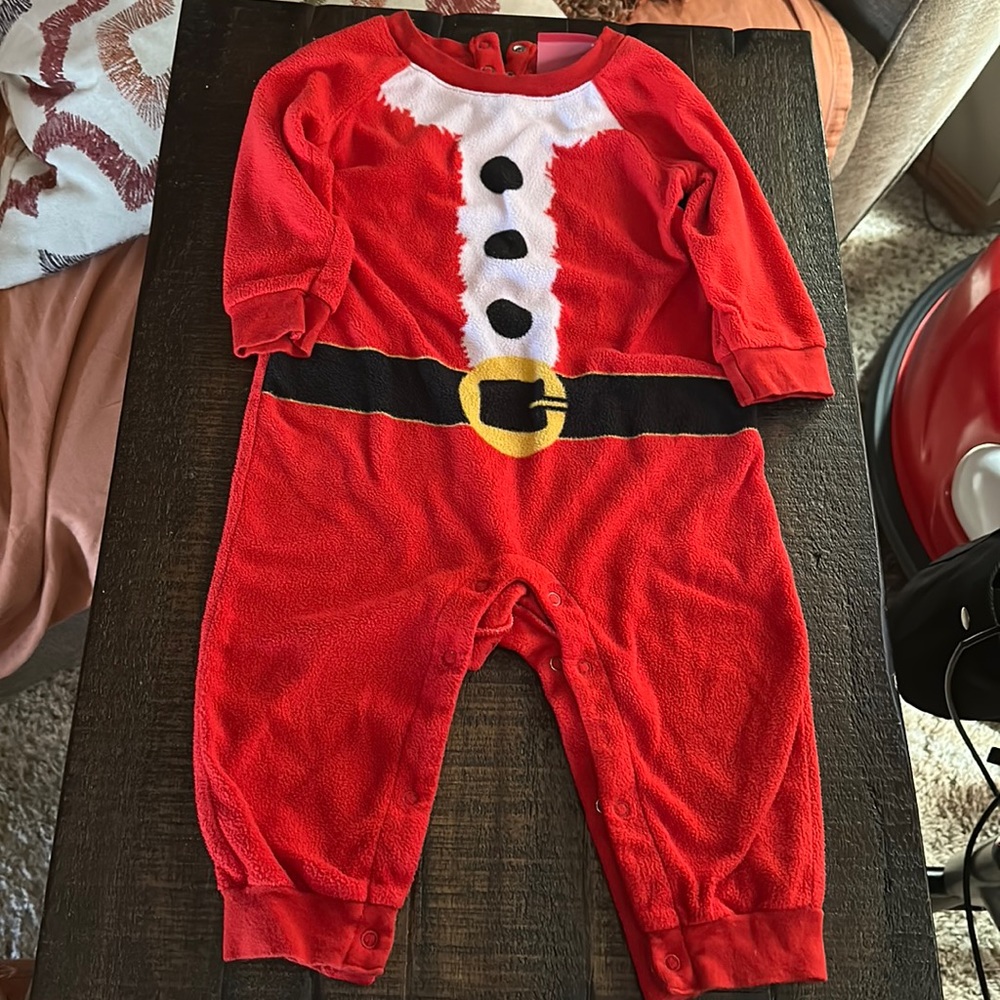 One piece pajama Santa suit